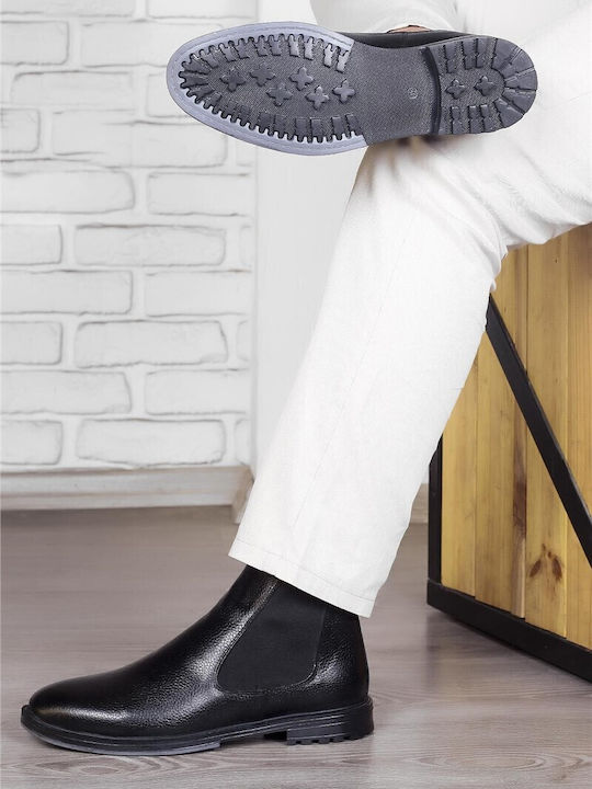 Leather Black Men's Boots