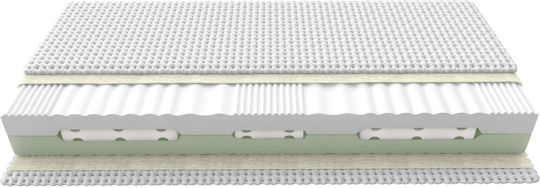 Greco Strom 7 Wave King Size Ανατομικό Στρώμα Memory Foam 190x200x21cm
