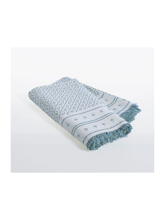 Nef-Nef Homeware Ishmar Ριχτάρι Πολυθρόνας 170x180εκ. Blue