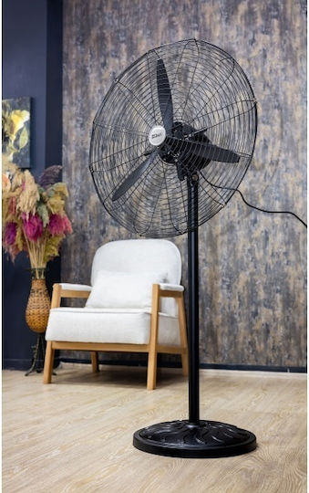 Zilan Ανεμιστήρας Ορθοστάτης 130W Διαμέτρου 68cm Μαύρος