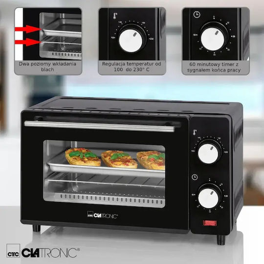 Clatronic MB 3746 Electric Countertop Oven 8lt without Burners
