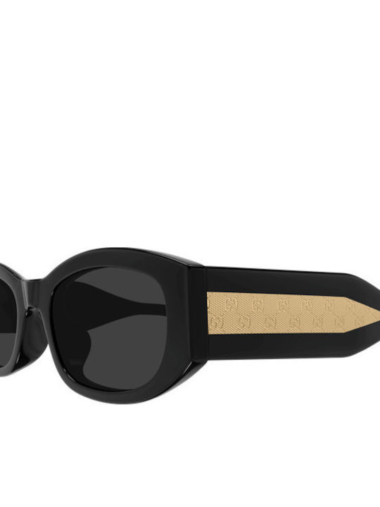 Gucci Unisex Sunglasses With Black Horn-Rimmed Frame And Grey Lens GG2068SA 001