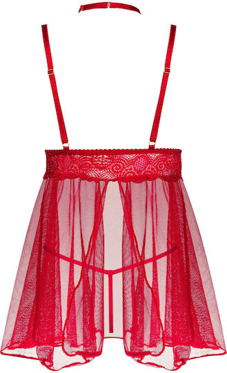 Babydoll Bn Milana și Slip Cherry
