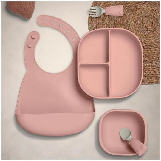Mamas & Papas Silicone Feeding Set with Anti-Slip Base 5pcs