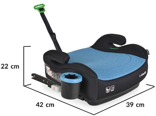 Cangaroo Swift Детско Столче за Кола Бустер i-Размер с Isofix Blue 22-36 кг