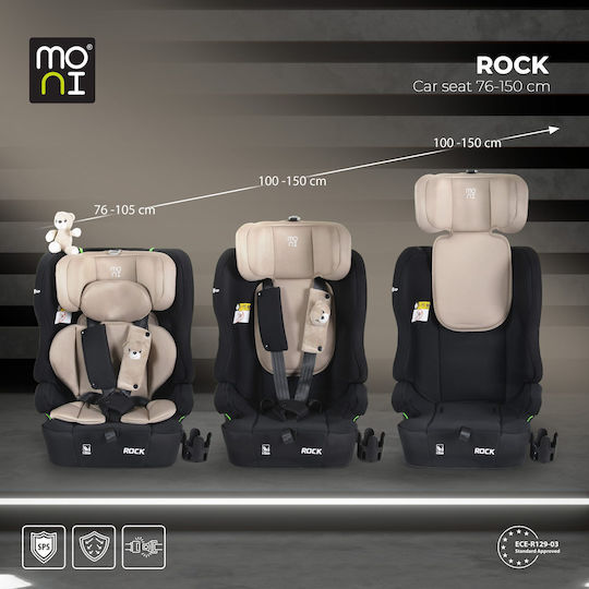 Moni Rock Autositz i-Size Cool Beige 9-36 kg