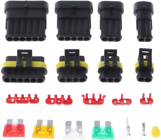 Set Terminale Conectori Etanșe 240 Bucăți Cutie Depozitare Plastic 19.5 × 13.1 × 4 Cm