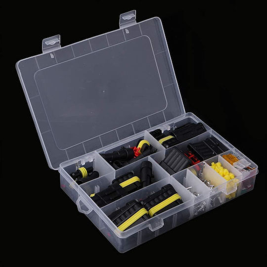 Set Terminale Conectori Etanșe 240 Bucăți Cutie Depozitare Plastic 19.5 × 13.1 × 4 Cm