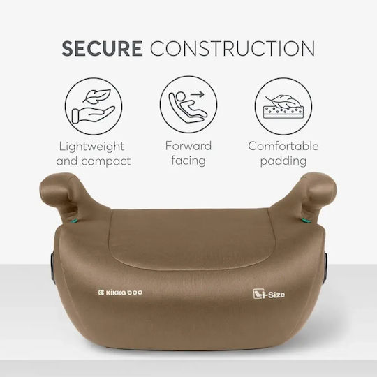 Kikka Boo i-Tip 2 Car Seat Booster i-Size with Isofix Beige