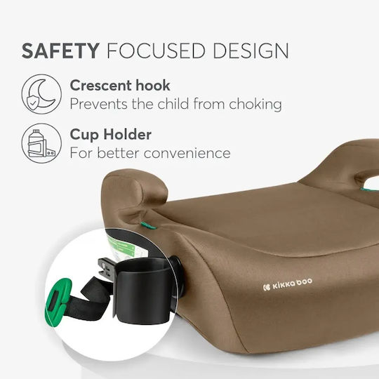 Kikka Boo i-Tip 2 Car Seat Booster i-Size with Isofix Beige