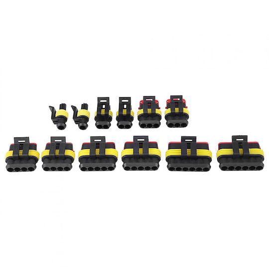 Set Terminale Conectori Etanșe 240 Bucăți Cutie Depozitare Plastic 19.5 × 13.1 × 4 Cm