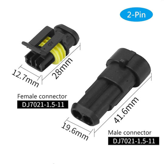 Set Terminale Conectori Etanșe 240 Bucăți Cutie Depozitare Plastic 19.5 × 13.1 × 4 Cm