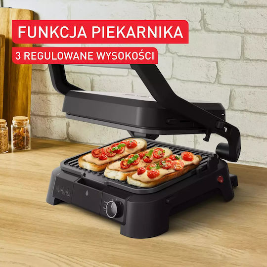 Tefal Supergrill 3In1 Сандвич тостер грил с подвижни плочи 2000W Черна