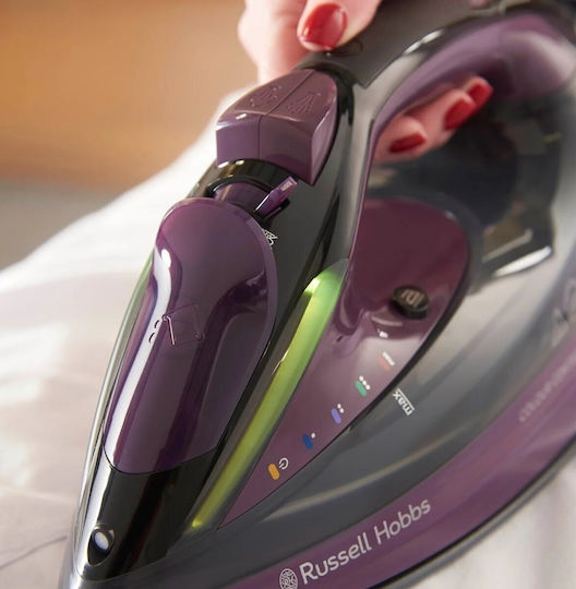 Russell Hobbs Colour Control Pro Ultra Fier de Călcat cu Aburi 2800W cu Talpă Ceramică și Debit Continu de Abur 50g/min
