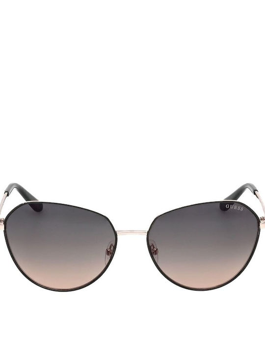 Guess Ochelari De Soare Pentru Femei Cu Ramă Metalică Neagră Și Lentile Gri Degrade GU00148 97P