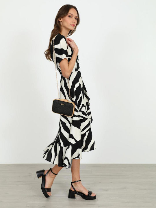 Sommer Mini Damenkleid für Hochzeit - Taufe Schwarz