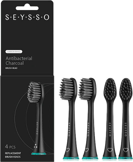 Seysso Sonic Zahnbürstenkopf Carbon Antibakteriell Se0102 4 Stück