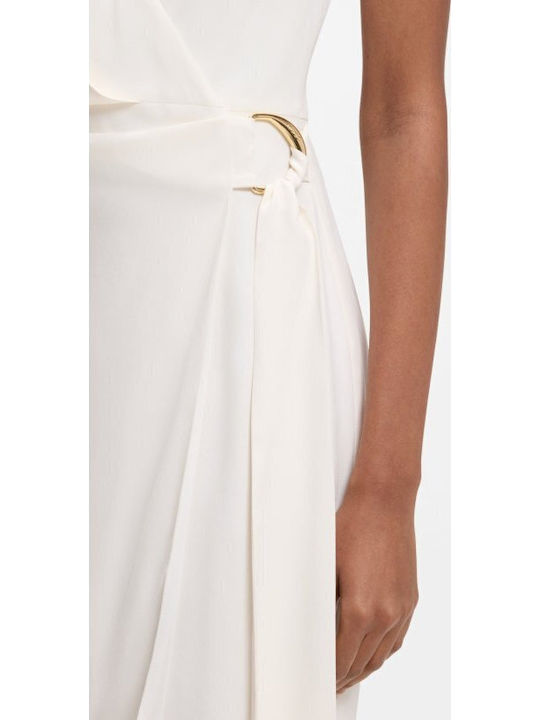Summer Mini Dress Wrap White