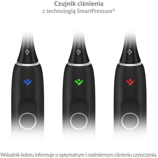 TrueLife Electric Toothbrush with Pressure Sensor and Travel Case Black