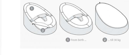 Doomoo Ръководство Релакс Бебе Seat Жираф Сив за Дете до 30кг