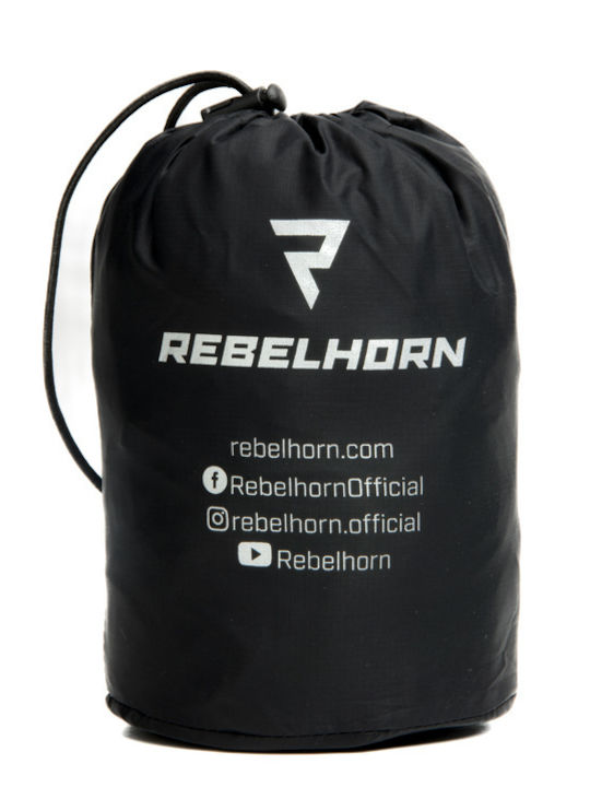 Rebelhorn Horizon Male Motorcycle Rain Jacket Black Colour