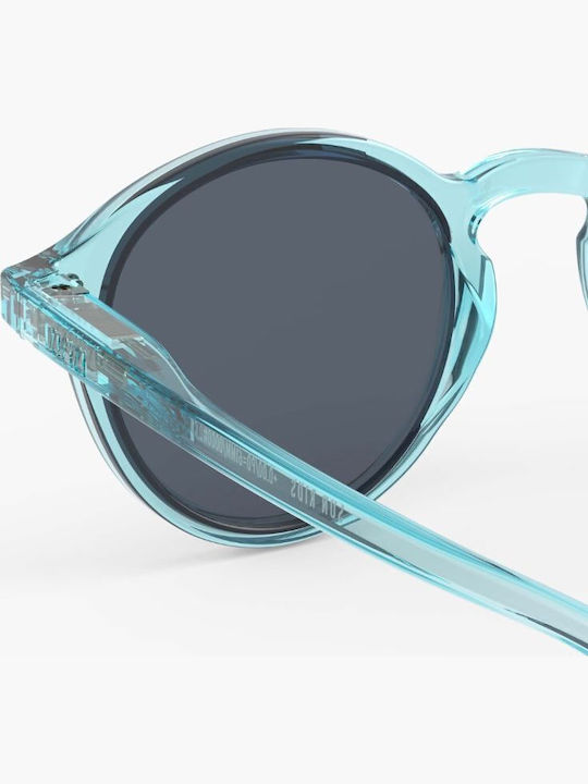 Izipizi Round Kids Sunglasses with Polarized Mirror Lens Blue for 5-7 Years