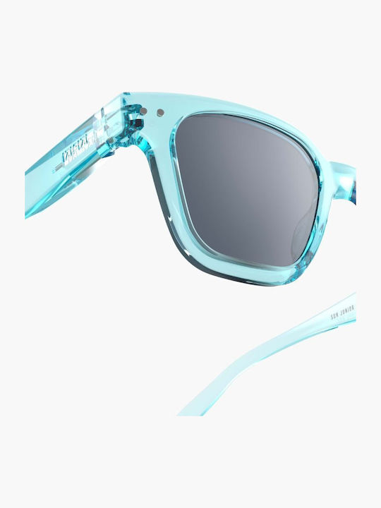 Izipizi Square Kids Sunglasses with Blue Mirror Lens for 7-11 Years