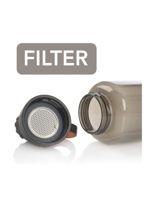 Sticlă De Apă Cu Difuzor Și Filtru 1000ml Portocalie