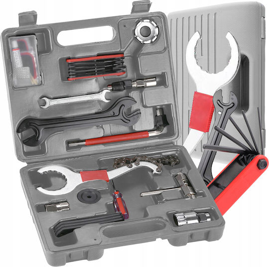 17 In 1 Bicycle Repair Tool Kit Zola Plastic Iron 27 × 6 × 22 Cm