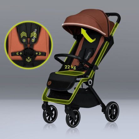 Lionelo Cloe Kinderwagen Geeignet ab 6+ Monaten Black Onyx