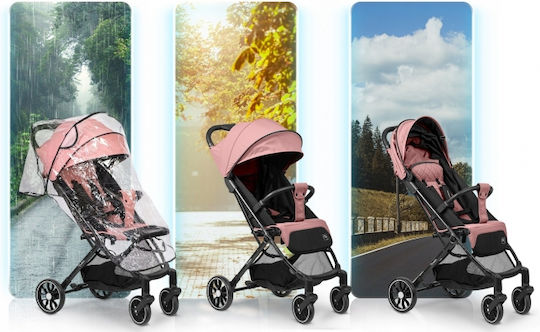 Nukido Paseo Καρότσι Μωρού Kατάλληλο για Nεογέννητο Pink 7.3kg