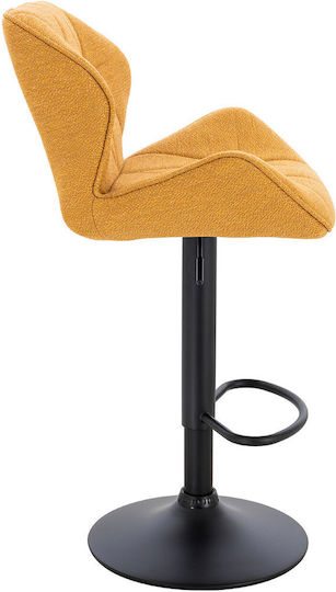 Σκαμπό Μπαρ Comfort με Πλάτη & Ρυθμιζόμενο Ύψος Lime 53x52x91-111εκ.