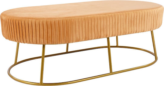 Samt-Tabouret Gold 118x64x40,5cm