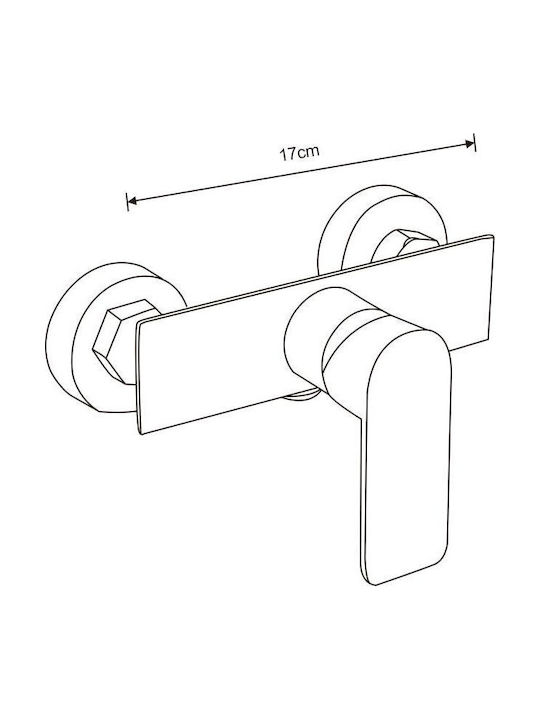Mexen Mischen Bad/Duscharmaturen Thermostatische Komplettes Set Weiße