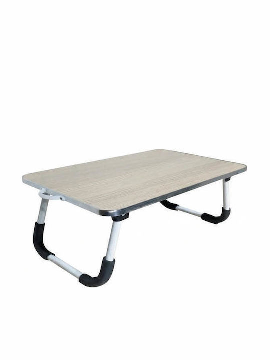 TnS Garten- und Terrassentisch Hilfsmittel Zusammenklappbar Holz mit Metallrahmen Beige 48x30x20cm