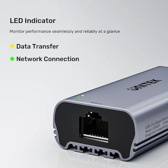 Unitek Converter Usb-c To Lan 5gbe Ethernet U1343a