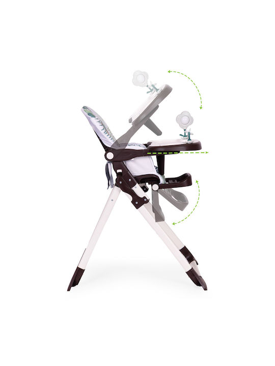 Ecotoys Scaun Înalt De Masă Bebe Pliabil Multicolor