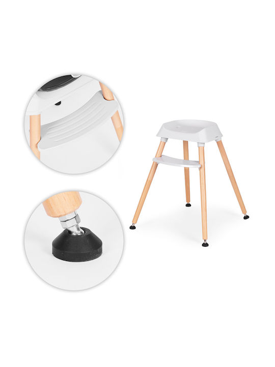 Ecotoys Baby Highchair 3 in 1 with Adjustable Height Gray