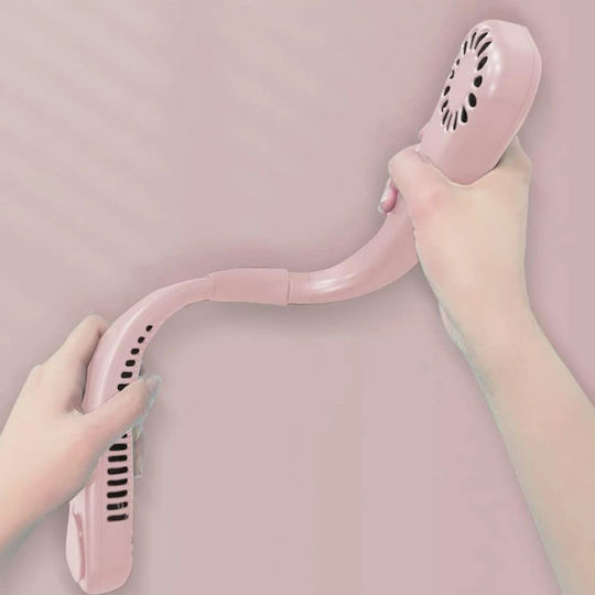 Ventilator Portabil De Gât Zola Fără Fir Flexibil 3 Viteze Reîncărcabil 20.35 X 18.45 X 5.73 Cm Roz