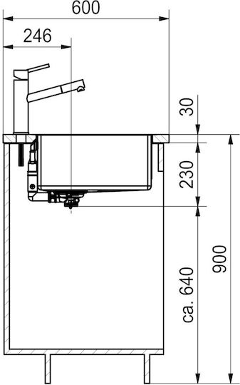 Franke Box Bxx Chiuvetă Drop-In Inox Periat 38x45cm Gri