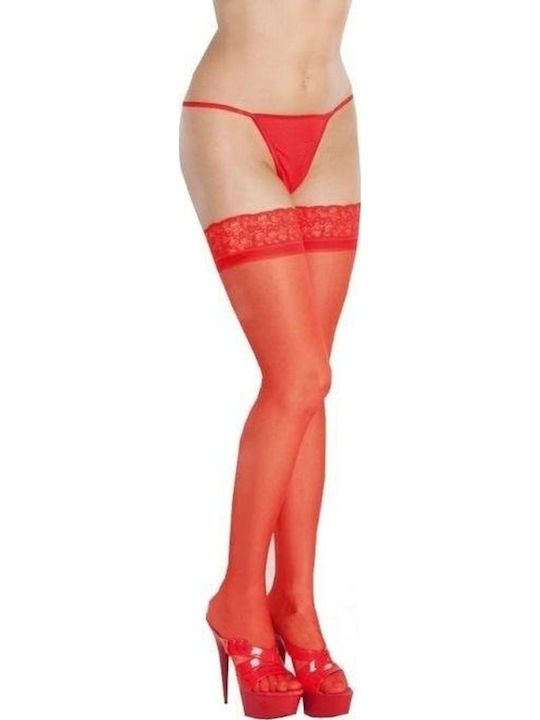 Softline 5514 Stockings Sexy Κάλτσες Κόκκινες