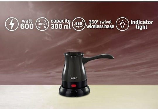 Zilan Ηλεκτρικό Μπρίκι 600W με Χωρητικότητα 300ml Μωβ