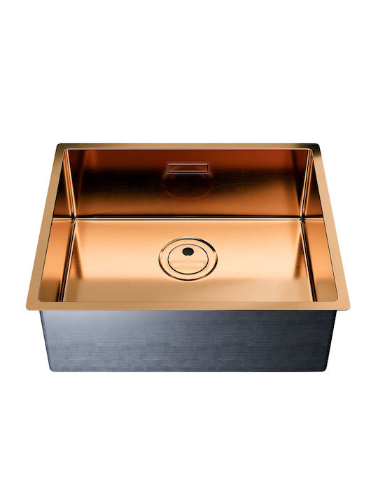 Globalo Unterbau Küchenspüle Inox M44xB54cm Graue