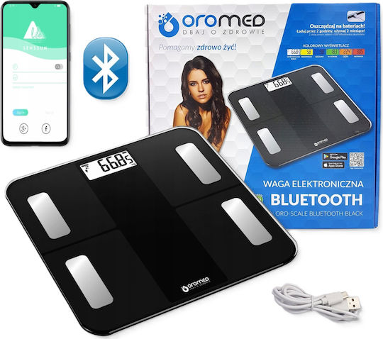 Oromed Oromed Smart Bathroom Scale with Bluetooth Black