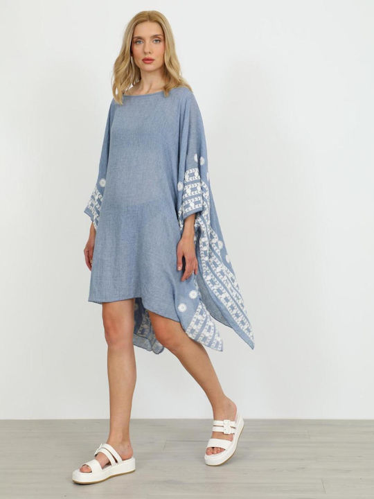 Doca Women's Beach Caftan Light Blue Pastel