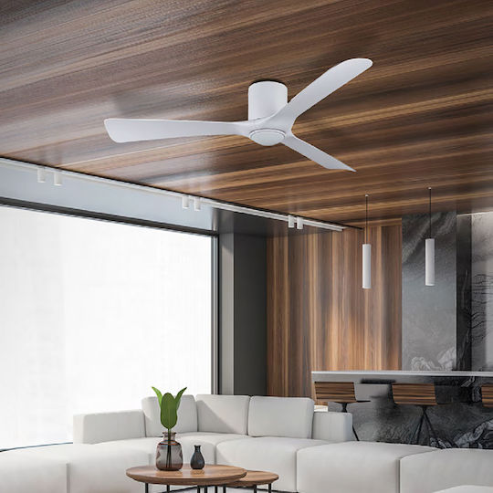 Luma Ανεμιστήρας Οροφής 132cm με Φως Λευκός