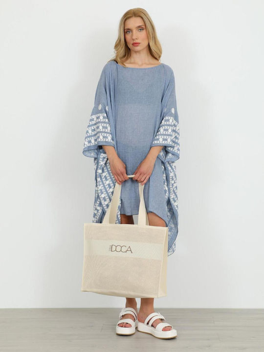 Doca Women's Beach Caftan Light Blue Pastel