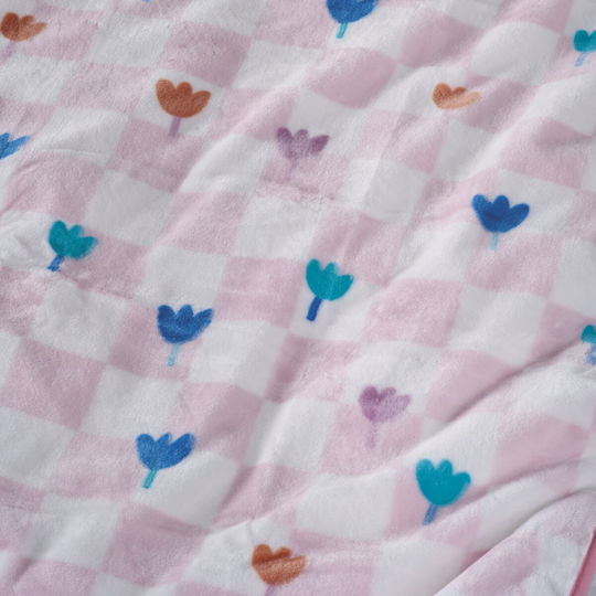 Kentia Κουβέρτα Βελουτέ Beggy Beggy Pink 220x160εκ.