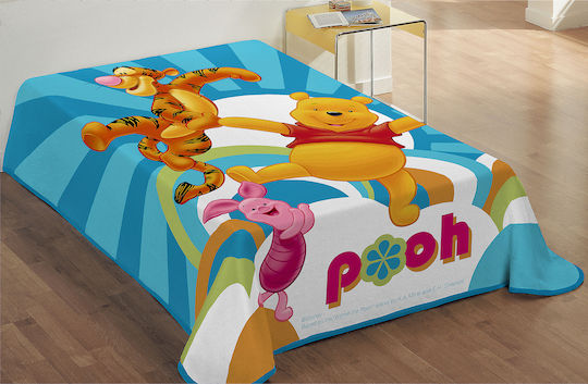 Dimcol Velvet Kids Blanket Disney Winnie the Pooh 1 160x220cm