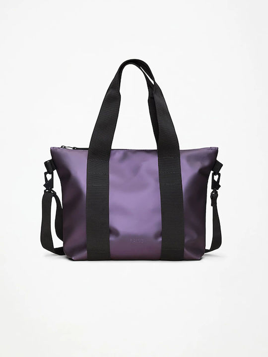 Rains Micro Women's Tote Bag Made of Synthetic Leather